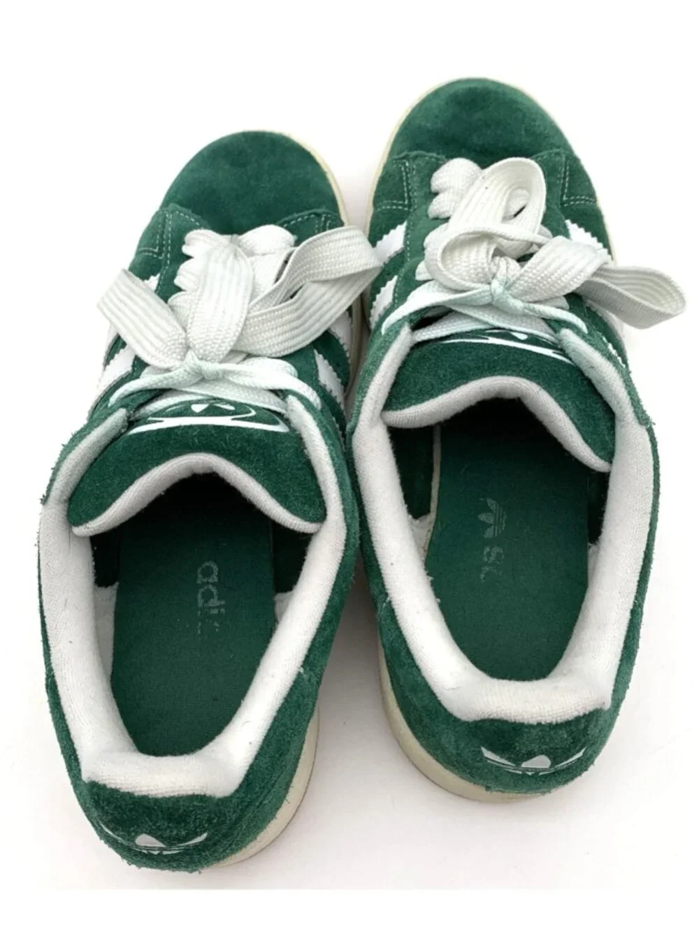 Adidas Campus Green White Sneakers Mens Size 9.5 Classic Casual Shoes